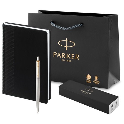 набор parker бизнес Набор ежедневник и шариковая ручка Parker Jotter Essential Steel GT
