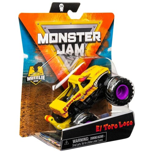 Машинка Monster Jam El Toro Loco Yellow 1:64 6044941 конструктор playmobil 70550 трюковое шоу акула монстр