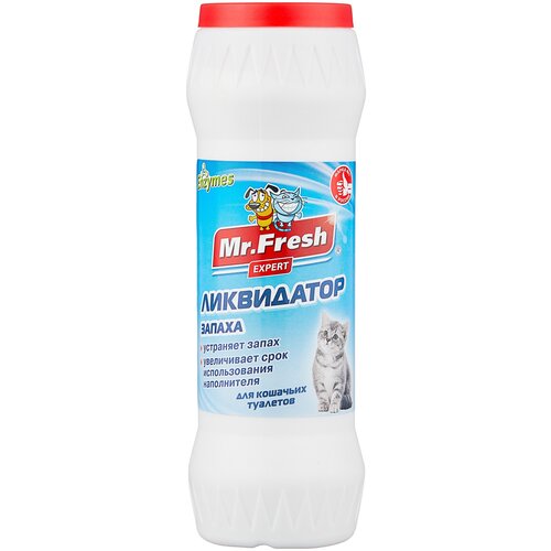 Сухой порошок Mr. Fresh ликвидатор запаха для кошачьих туалетов , 500 г