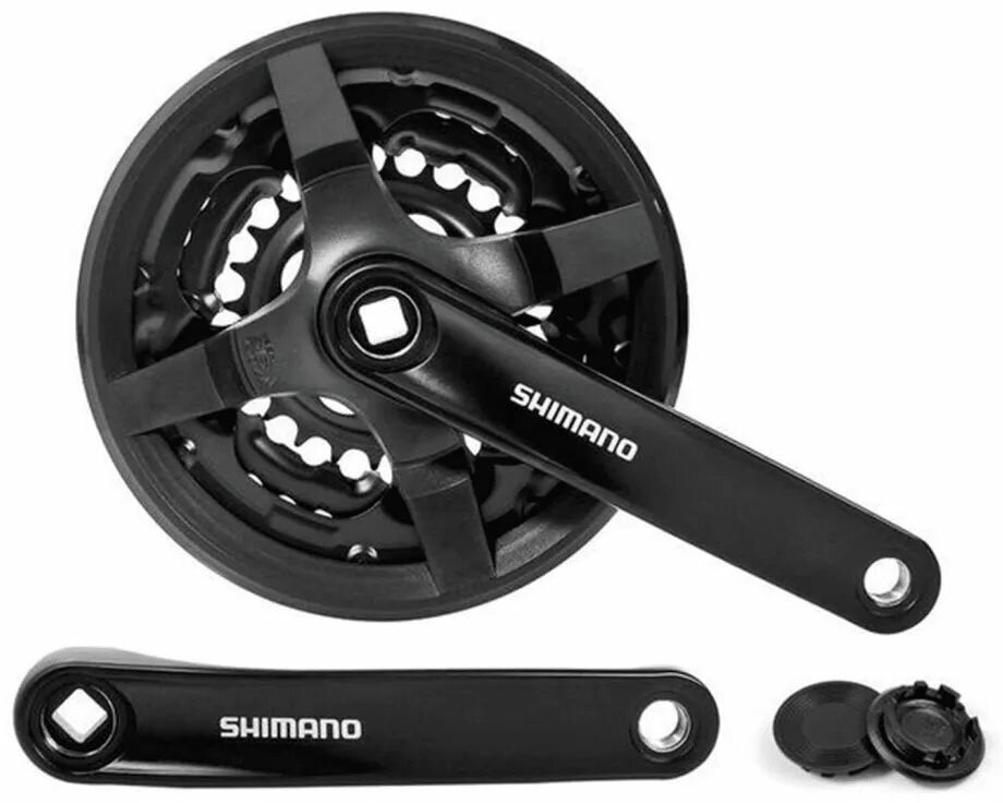 Система шатунов Shimano FC-TY301 24-34-42з. С защитой звезды