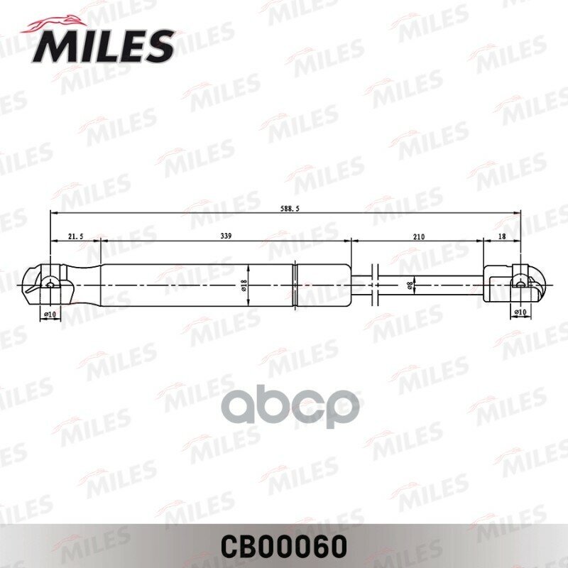 Упор Газовый Капота Renault Duster Miles арт. cb00060