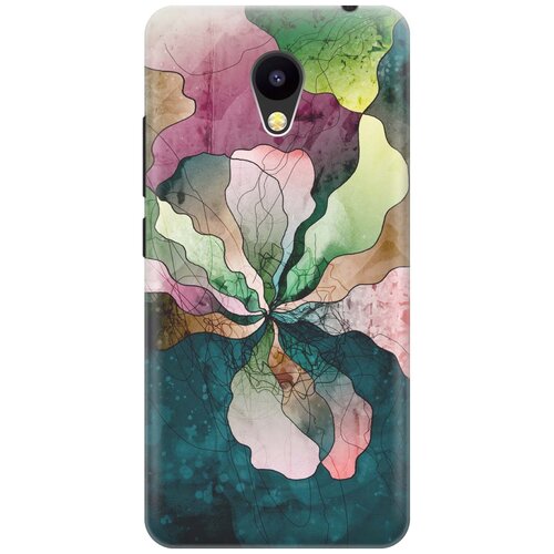 фото Cиликоновый чехол на meizu m5c / мейзу м5с с принтом "прекрасные цвета" gosso