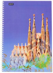 Attache SELECTION Тетрадь Travel Spain A4, клетка, 96 л., разноцветный