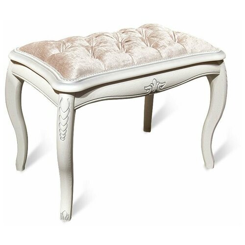 Банкетка Fleuron | альба с серебряной патиной