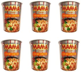 MAMA Лапша быстрого приготовления тайская со вкусом Том Ям, 70 г