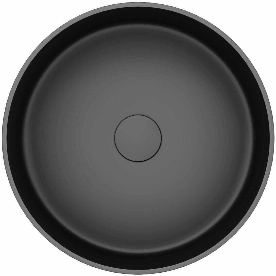 Накладная/встраиваемая сверху раковина Helmken 35336001, ширина умывальника 36,5 см, черный цвет - фотография № 12