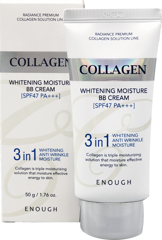 Enough Collagen 3 in1 Whitening Moisture BB крем с морским коллагеном, SPF 47, 50 г