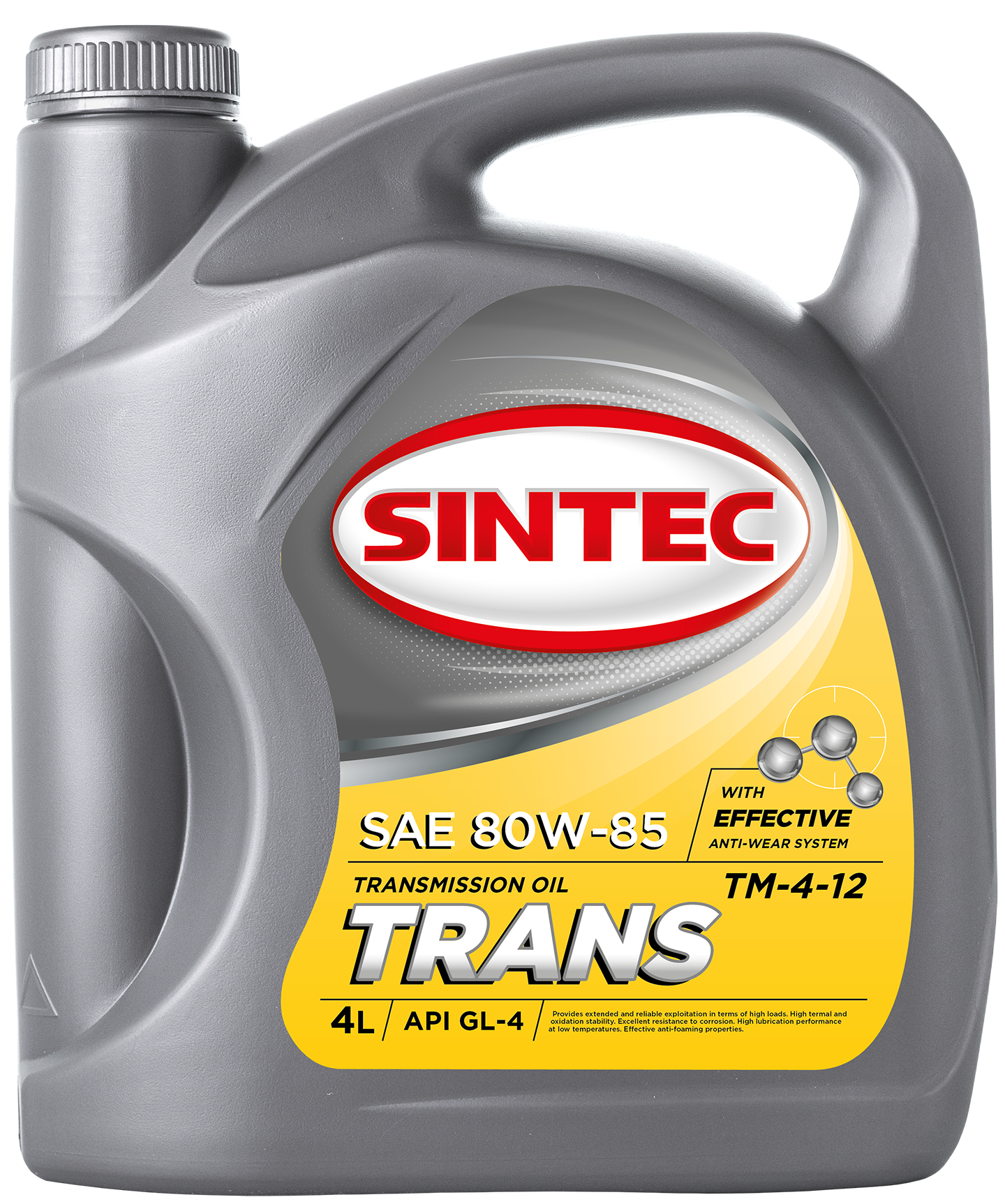 Sintec масло транс тм4-12 (gl4) sae 80w85 4л "4" Sintec 900272