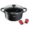 Кастрюля со стеклянной крышкой и силиконовыми ручками Tefal Pro Cook 20 см E2184475 - изображение