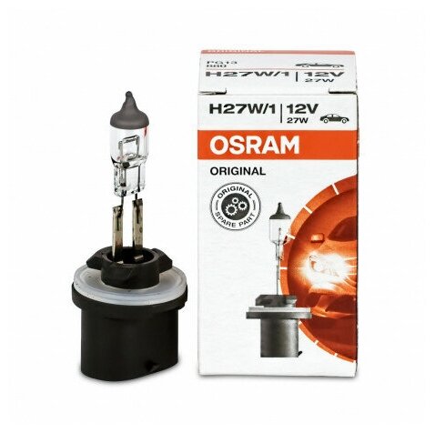 Лампа автомобильная ⚡️ Osram H27W/1 ⚡️ 880 ⚡️ 12V-27W ⚡️ (PG13) ⚡️ 1 шт