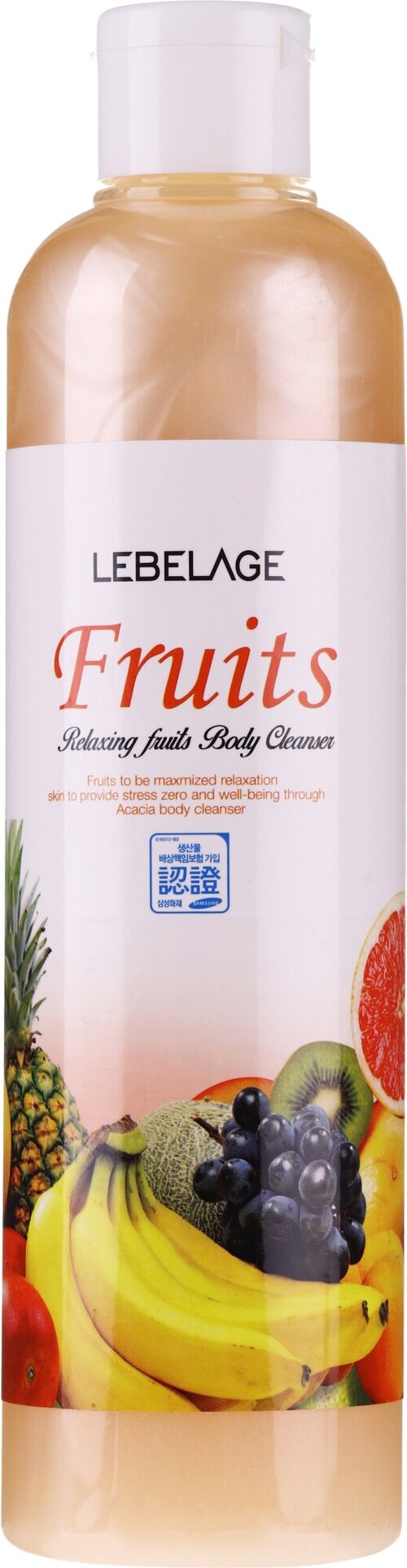 Гель для душа с фрктовым ароматом Lebelage Relaxing Fruits Body Cleanser, 300 мл