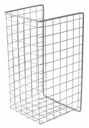 фото Корзина для белья откидная, ш=340мм, в=525мм, г=230мм, металлик серебристый FIRMAX