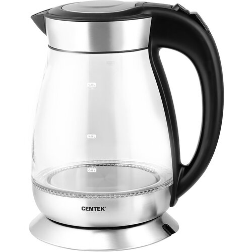 Чайник Centek-0055 боросиликатное стекло 18л 2200Вт LED-подсветка 2-ая защита 268500₽