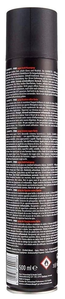 Schwarzkopf Professional Лак для волос Silhouette Super Hold Hairspray, ультрасильнаяфиксация, 500 мл