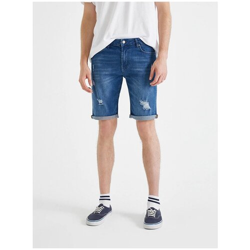 фото Шорты koton men, 1yam43023yd, цвет: indigo, размер: 31