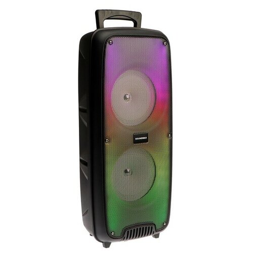 Портативная колонка Soundmax SM-PS4203 120 Вт 2400 мАч FM BT microSD AUX подсветка 923000₽