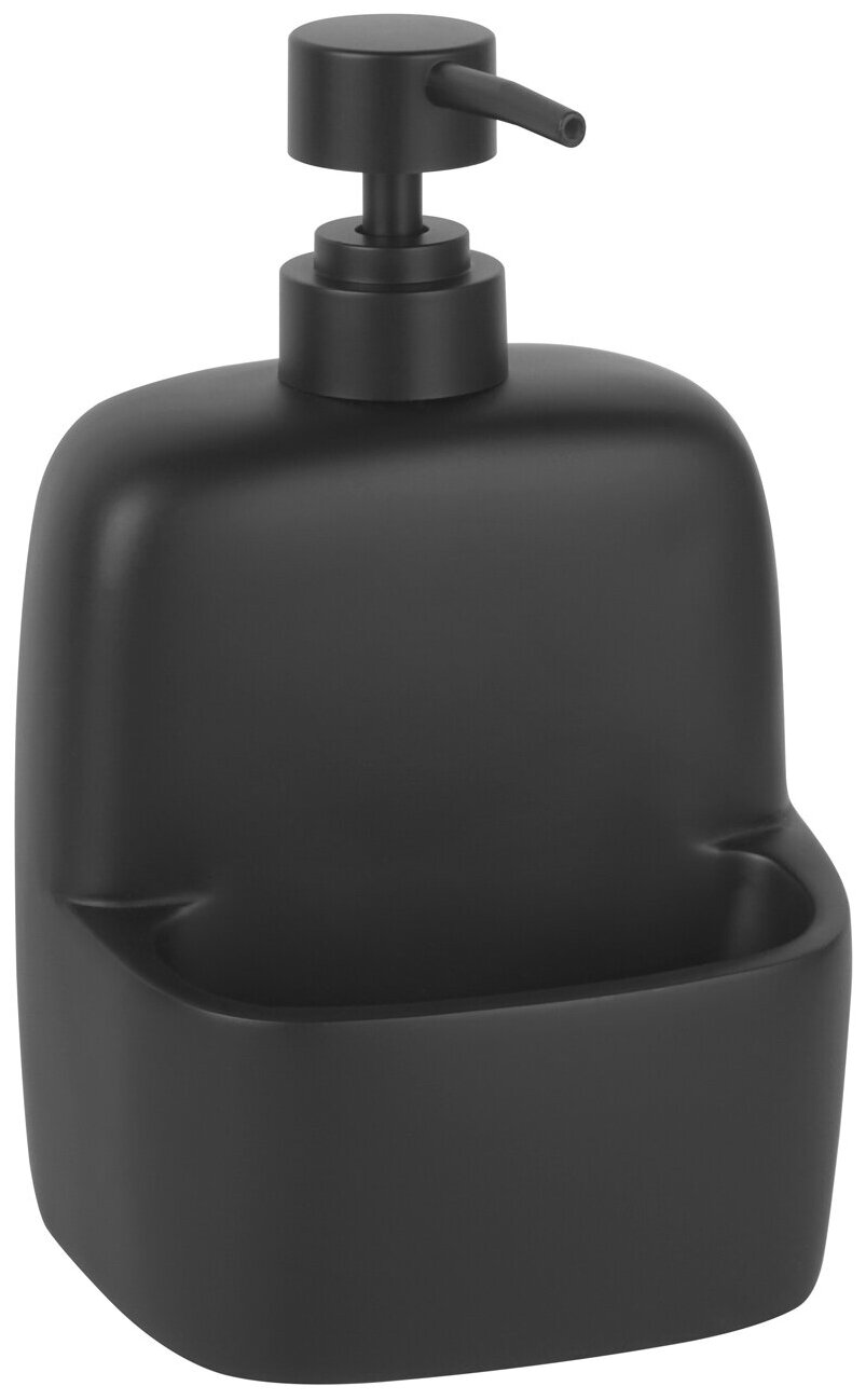 Дозатор с емкостью для губки WasserKraft K-8499BLACK