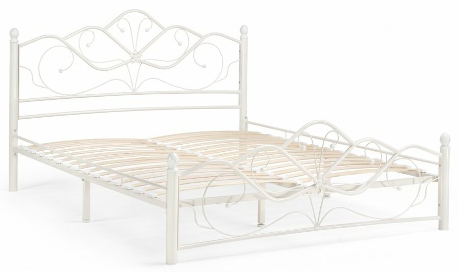 Двуспальная кровать Woodville Виктори 2 160х200 белая