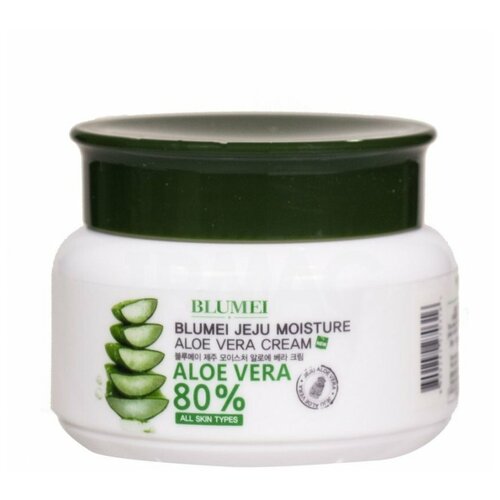 Blumei Jeju Moisture Aloe Vera Cream Увлажняющий крем для лица с алоэ вера, 100 мл