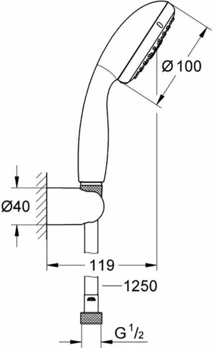 Набор для ванны Grohe BauEdge 127256 - фотография № 3