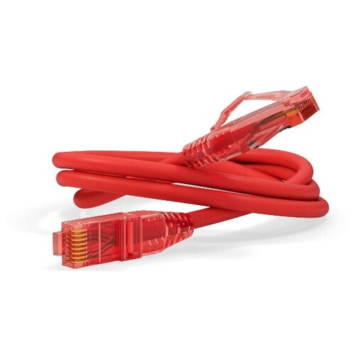 Патч-корд Hyperline PC-LPM-UTP-RJ45-RJ45-C5e-2M-LSZH, U/UTP, Cat.5e, 2 м, красный