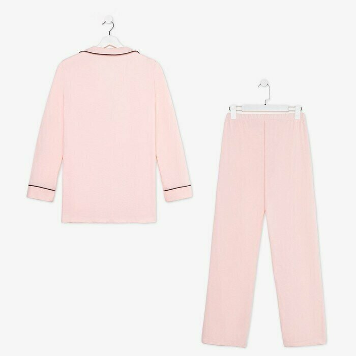 Пижама женская (рубашка и брюки) Shine р. 40-42, розовый - фотография № 9