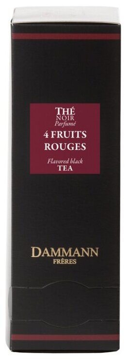 Чай черный ароматизированный "Дамман" в шелковых пакетах Quatre Fruits Rouges/4 ягоды, коробка 24 шт