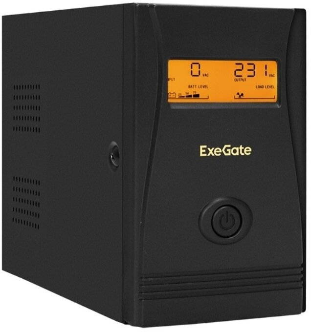 ИБП ExeGate EX292776RUS Power Smart ULB-800. LCD. AVR.2SH, black