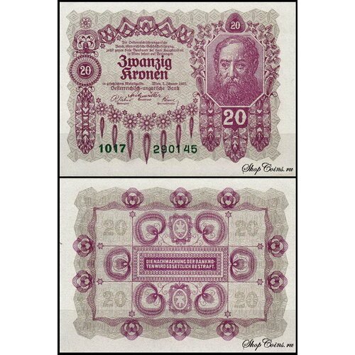 Австрия 20 крона 1922 (UNC Pick 76) австрия 1 крона 1893 г 4