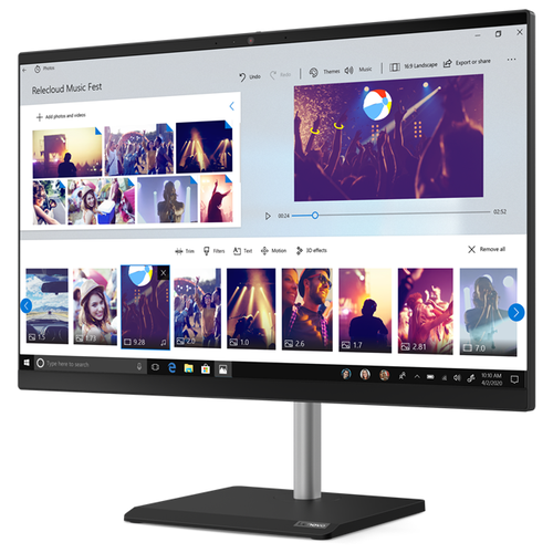 фото Моноблок lenovo v50a-24imb 11fj00bjru intel core i5-10400t/16 гб/ssd/intel uhd graphics 630/23.8"/1920x1080/dvd-rw/windows 10 professional 64