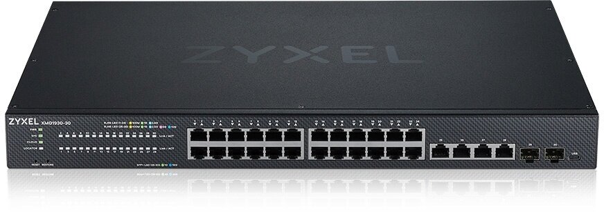 Коммутатор Zyxel XMG1930-30-ZZ0101F (L2+) 4x10Гбит/с 24x2.5Гбит/с 4SFP+ управляемый