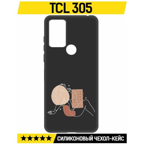 Чехол-накладка Krutoff Soft Case Чувственность для TCL 305 черный чехол накладка krutoff soft case авокадо веселый для tcl 305 черный