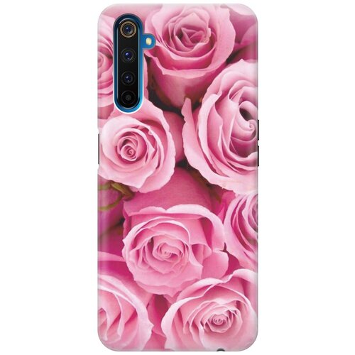 фото Cиликоновый чехол на realme 6 pro / рилми 6 про с принтом "букет роз" gosso