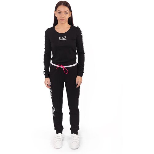 фото Брюки ea7, демисезон/лето, спортивный стиль, размер (xs), черный