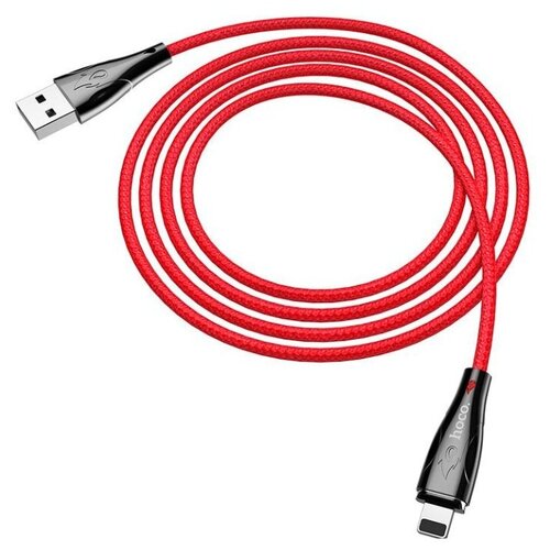 Hoco U75 Blaze USB - Lightning, 1.2 м, 1 шт., красный кабель hoco u75 blaze usb lightning 1 2 м 1 шт красный