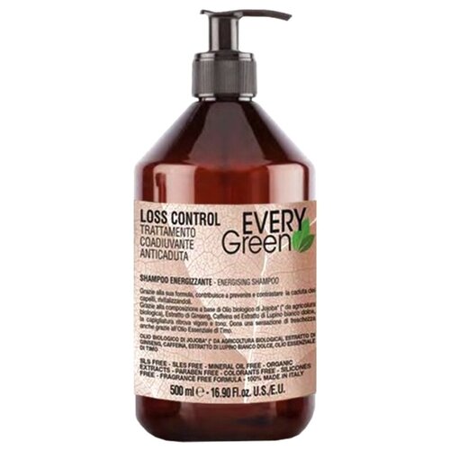 LOSS CONTROL SHAMPOO ENERGIZZANTE Шампунь против выпадения, DIKSON, EVERY GREEN 1000 мл