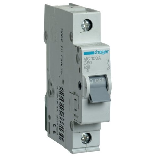 Автоматический выключатель Hager MC150A 1P C50A 6кА