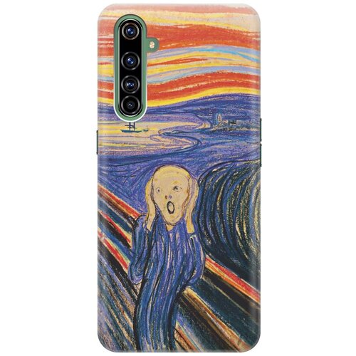 фото Cиликоновый чехол на realme x50 pro / рилми х50 про с принтом "крик" gosso