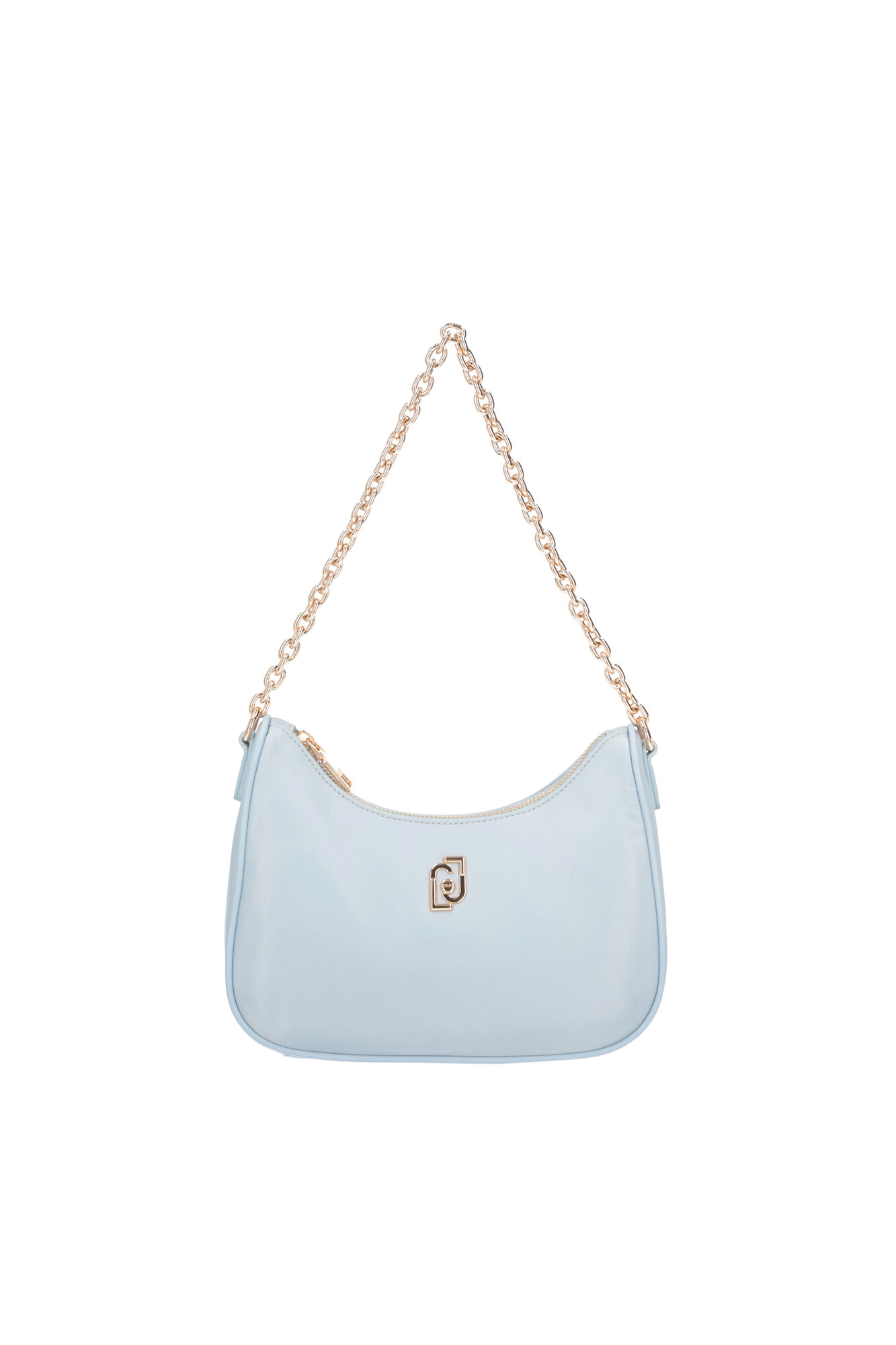 Сумка хобо LIU JO, фактура гладкая, голубой, — фото 1