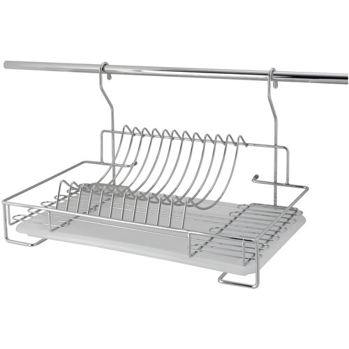 Сушилка для посуды навесная Delinia 44x25.8x26 см сталь цвет хром