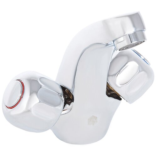 Смеситель для раковины (умывальника) Klabb LUX 566-386 (без подводки) серебристый