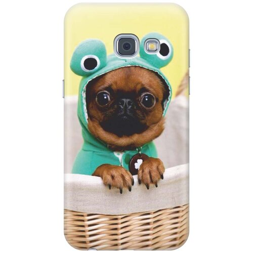 фото Cиликоновый чехол собака в смешной шапке на samsung galaxy a3 (2017) / самсунг а3 2017 re:pa