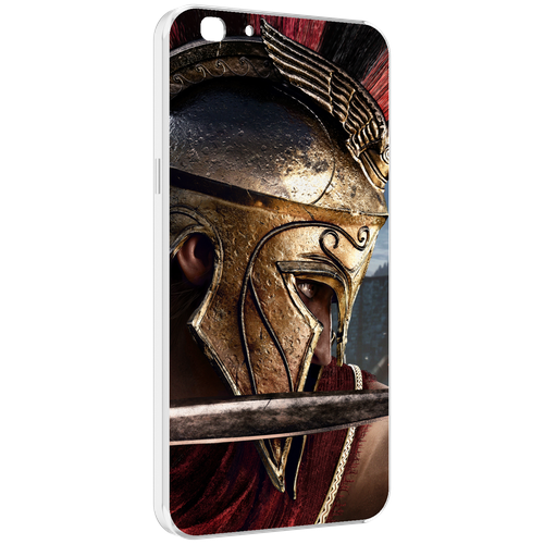 Чехол MyPads Assassin's Creed Odyssey для Oppo A77 / F3 (2017 год) задняя-панель-накладка-бампер