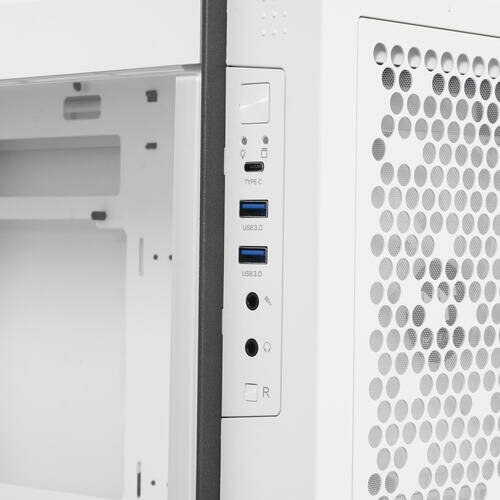 Корпус eATX Thermaltake CA-1X5-00M6WN-00 белый, без БП, боковая панель из закаленного стекла, USB Type-C, 2*USB 3.0, audio - фото №13