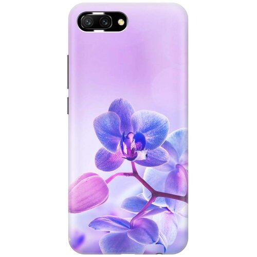 фото Gosso ультратонкий силиконовый чехол-накладка для honor 10 с принтом "лиловые орхидеи"