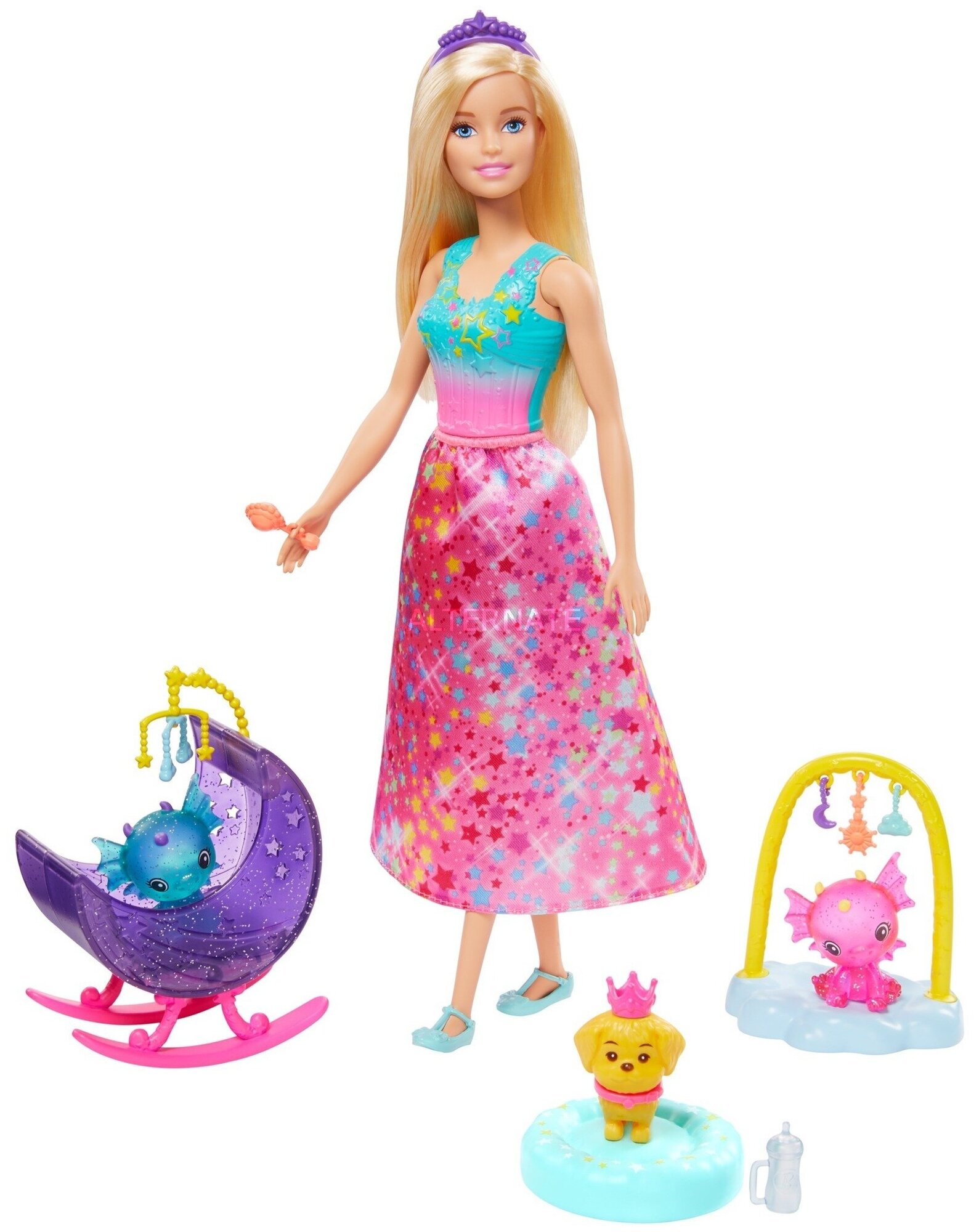 Набор игровой Barbie Заботливая принцесса 2 GJK51