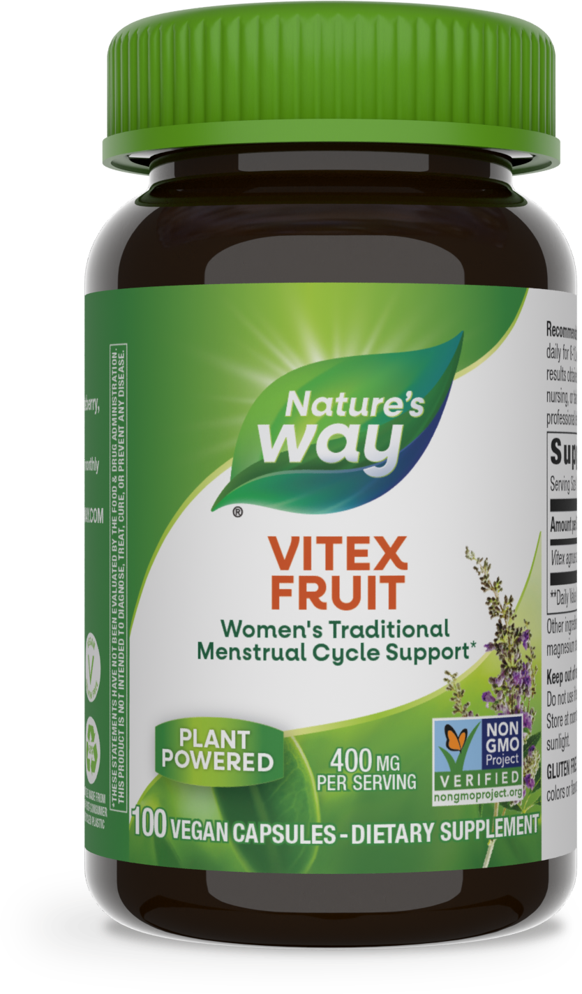 Капсулы Nature's Way Vitex Fruit, 100 г, 400 мг, 100 шт.