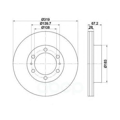 фото Диск тормозной с покрытием pro | перед | textar арт. 92230403