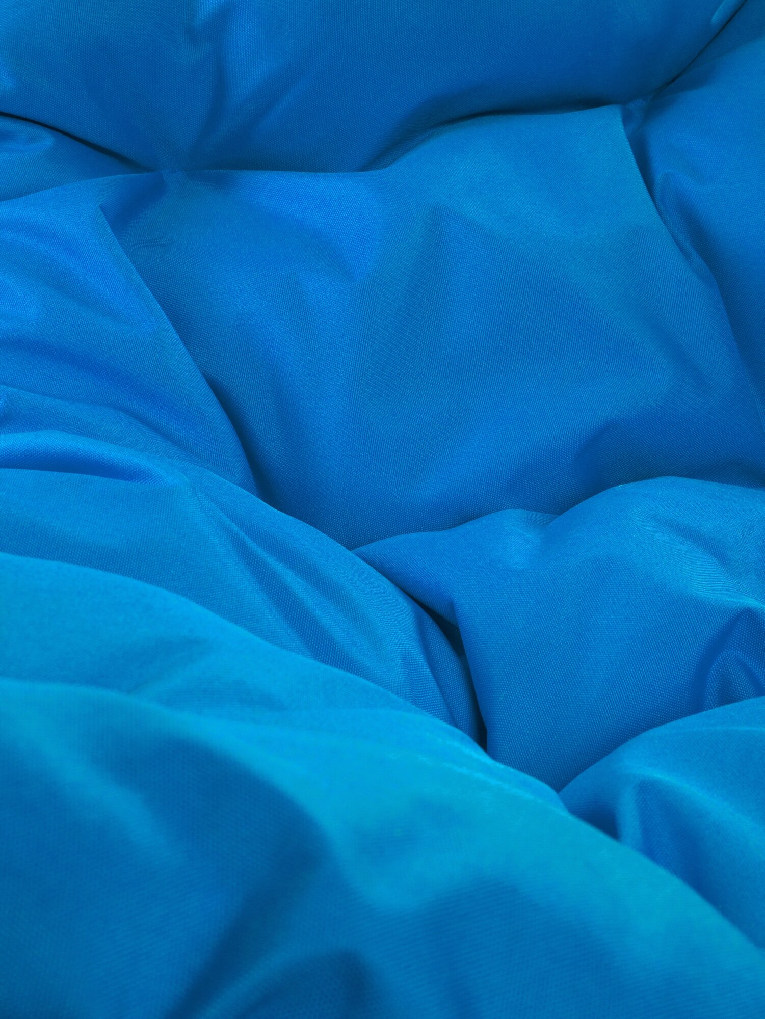 Кресло садовое M-Group круг вращающийся ротанг белый, синяя подушка - фотография № 20