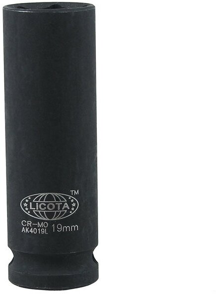 Licota AK4019L Головка торцевая ударная глубокая тонкостенная 1/2" 6гр. 19 мм - фотография № 3